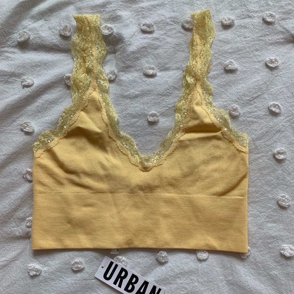 Out From Under Gigi Lace Trim Bra Top